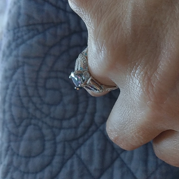 (D1) S925 Luxury Multicolor CZ Ring S 925 - Picture 4 of 4